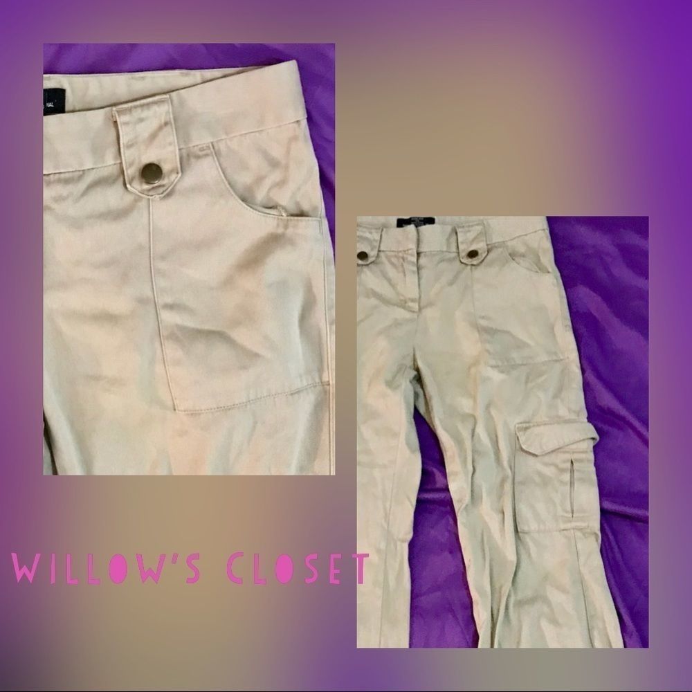 Moda International  Cargo Khaki's Size 4